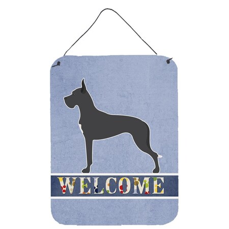 Carolines Treasures Great Dane Welcome Wall or Door Hanging Prints BB5579DS1216